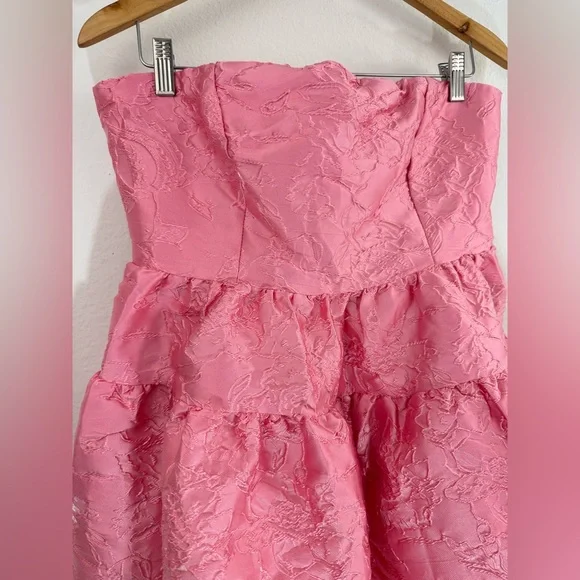 Hello Molly Silhouette of Dreams Strapless Mini Dress Pink Size XL NWT - Picture 7 of 16